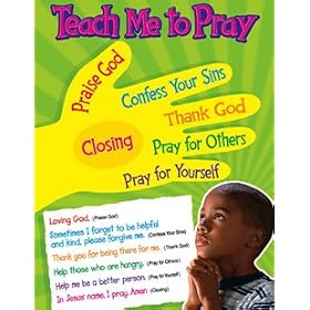 TEACH ME TO PRAY LEARNING CHART by Trend