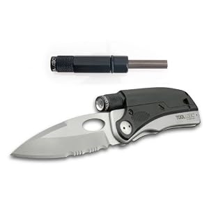 Tool Logic SLP2 Slpro2 Multifunction Folding Knife with Flashlight Plus Magnesium Fire Starter and... by 