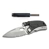 Tool Logic SLP2 Slpro2 Multifunction Folding Knife with Flashlight Plus Magnesium Fire Starter and Signal Whistle, Silver