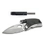 Tool Logic SLP2 Slpro2 Multifunction Folding Knife with Flashlight Plus Magnesium Fire Starter and Signal Whistle, Silver