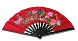 Large Size Chinese Nylon-Cloth Peacock Fan