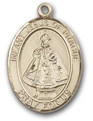 12K Gold-Filled Infant of Prague Medal
