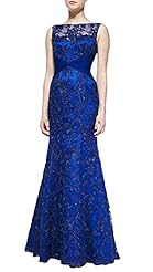 Fall Off the Shoulder Lace Mermaid Evening Dress 