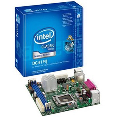 Intel DG41MJ Classic Series G41 mini-ITX Intel Graphics DVI+VGA 1333MHz LGA775 Desktop Motherboard