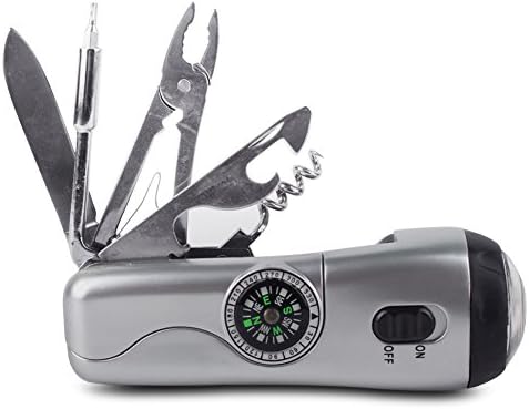 Delk 10-Function Adventure Compact Multi-Function Tool - Silver