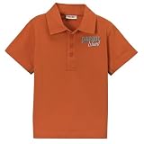 Toddler Boys' Cherokee Short-Sleeve Polo with Back Art - Orange