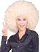 Mens Womens Costume Huge Blonde Afro Disco Clown Wig