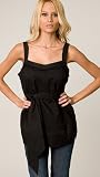 Juicy Couture Soft Black Woven Bow Cami