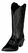 Ariat 1038 Women's Heritage Western J Toe, Black Deertan