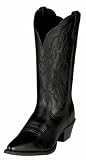 Ariat 1038 Women's Heritage Western J Toe, Black Deertan