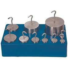 ETA hand2mind Stainless Steel Weights, hooked, metric (Set of 10)