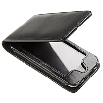 VanguardTech executive leather flip case with optional belt clip for new Apple iPod touch 2008 2nd gen