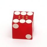 Red Sanded 16mm Feather Edge Casino Dice