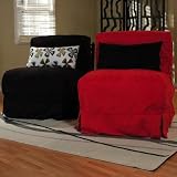 32" Studio Convertible Sleeper - Your Choice of Red or Black