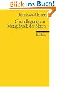 Grundlegung zur Metaphysik der Sitten