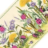 Girls Ladybug Flower - Wallpaper Wall Border.
