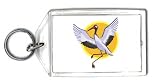 Keychain with crane, sign, horoscope, chinese, forecast, astrology, bird, animal
