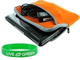 Dell Inspiron Mini IM10-2866 10.1-Inch Netbook Neoprene Sleeve Case - Dual-Pocket - Orange