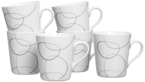 Ritzenhoff & Breker  593839 Kaffeebecher-Set Alina Marron, 6-teilig