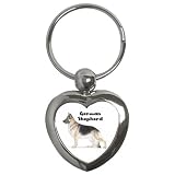 German Shepherd Key Chain (Heart)