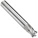 Niagara Cutter C430M Carbide End Mill, General Purpose, Uncoated (Bright), 4 Flutes, Square End