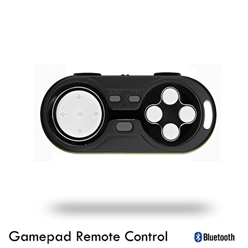 TEEFAN Mini Wireless Bluetooth Controller Gamepad Bluetooth Selfie Remote Shutter Autodyne Artifact Multimedia Remote Controller Mini Wireless Bluetooth Mouse for Smart Phones/Tablet/PC/TV Box(Black)