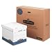 Bankers Box Data-Pak Box For Bound Computer Printouts, 13-3/4 x 17-3/4 x 13, WE/Blue, 12/Ctn