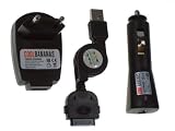 COOL BANANAS 3 en 1 Set chargeur en noir pour Samsung YP K3 K5 S5 P2 T9 T10