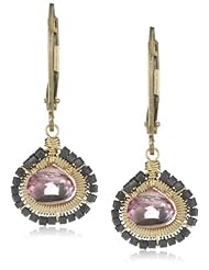 Dana Kellin Great Everyday Tiny Pink Quartz Drop Earrings