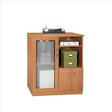 Bush Furniture Vantage Series Wood Storage Cabinet in Light Dragonwood