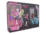 Monster High Exclusive Clawdeen Wolf and Draculaura Coffin Bean Play Set : image