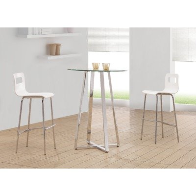 Set of 2 Zuo Escape White Bar Stools Set of 2 Zuo Escape White Bar Stools