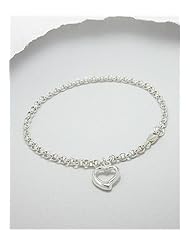 Heart Bracelet In 92.5 Sterling Silver