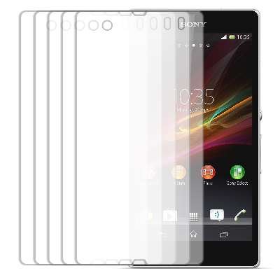 Sony Xperia Z Screen Protector Cover, Sony Xperia Z Screen Protector Cover, MPERO Collection 5 Pack of Clear Screen Protectors for Sony Xperia Z