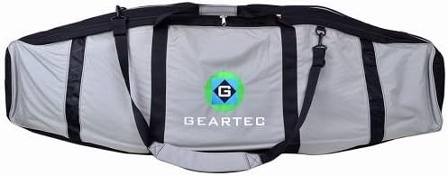 Geartec 5' Dual-Compartment Wakeboard Travel Bag (Gray/Black) - Holds Up to Two Wakeboards!