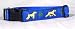 Designer Soft Coated Wheaten Terrier Dog Collar - Blue Soft Coated Wheaten Terrier Collar - Large - Made in USA