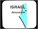 Decorated Mouse Pad with map, israel, jerusalem