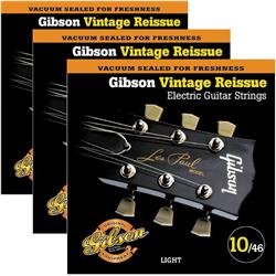 Gibson Vintage Reissue 3-Pack VR10 Electric Guitar Strings