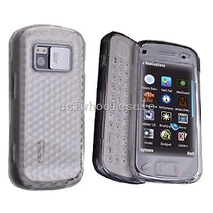412SwkY742L. SL500 AA300  MobiMan®   Translucent Skin Gel Snap on Case Cover for Nokia N97