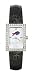Buffalo Bills Ladies Allure Watch Black Leather Strap