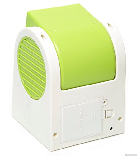 USB or AA Battery FAN MINI PORTABLE DESKTOP COOLING DESK QUIET FAN FOR COMPUTER LAPTOP PC - Green