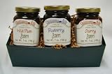 Chautauqua Hills Jams Assortment, three 7 ounce jars