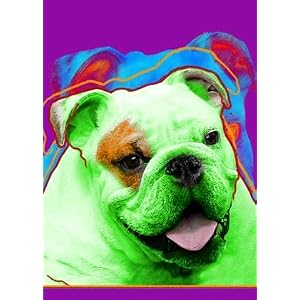 Bulldog Art Print on Canvas
