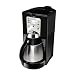 Kitchen & Housewares : Mr. Coffee FTTX95 10-Cup Programmable Thermal Coffeemaker, Black/Stainless