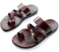 Shepherd's Field Style II - Camel Shoemaker Unisex Outdoor Leather Biblical (Jesus - Yashua) - Sandals from the Holy Land