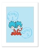 Dr. Seuss Thing 1 and Thing 2 Petite Blue Print 5