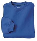 NEW Port Authority Signature - Sueded Finish Crewneck Sweatshirt Mediterranean-XS