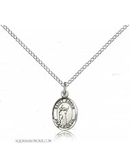 St. Aidan of Lindesfarne Small Sterling Silver Medal