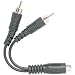 Electronics : Arista 18-003 Y Adapter - 2 RCA Male to 1 RCA Female