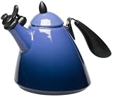 Kitchen & Housewares : Le Creuset Ogive Enamel-on-Steel 1.7 Quart Kettle, Cobalt Blue